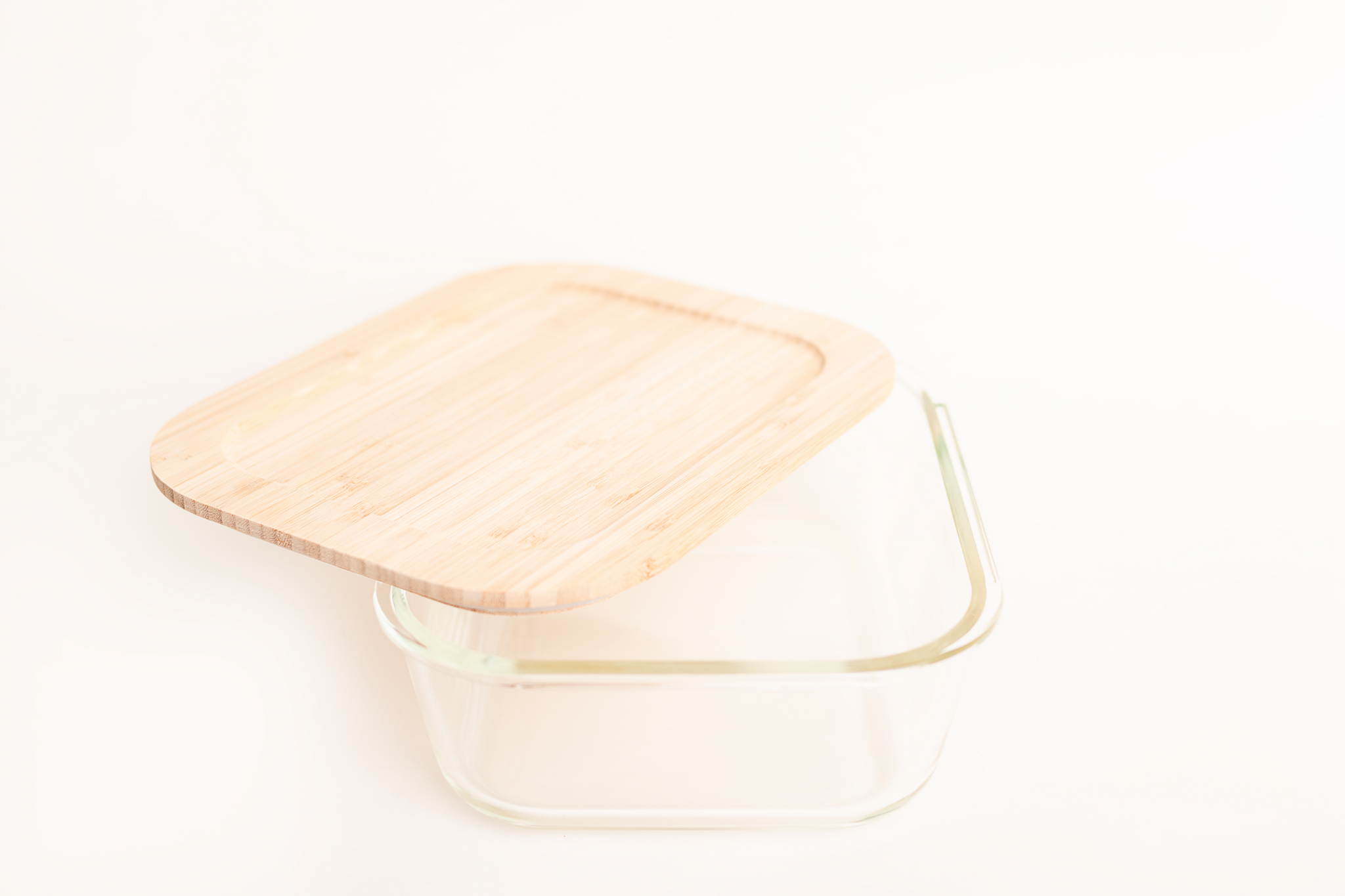 Extra Large Glass Food Storage Container with Bamboo Lid – Komotree
